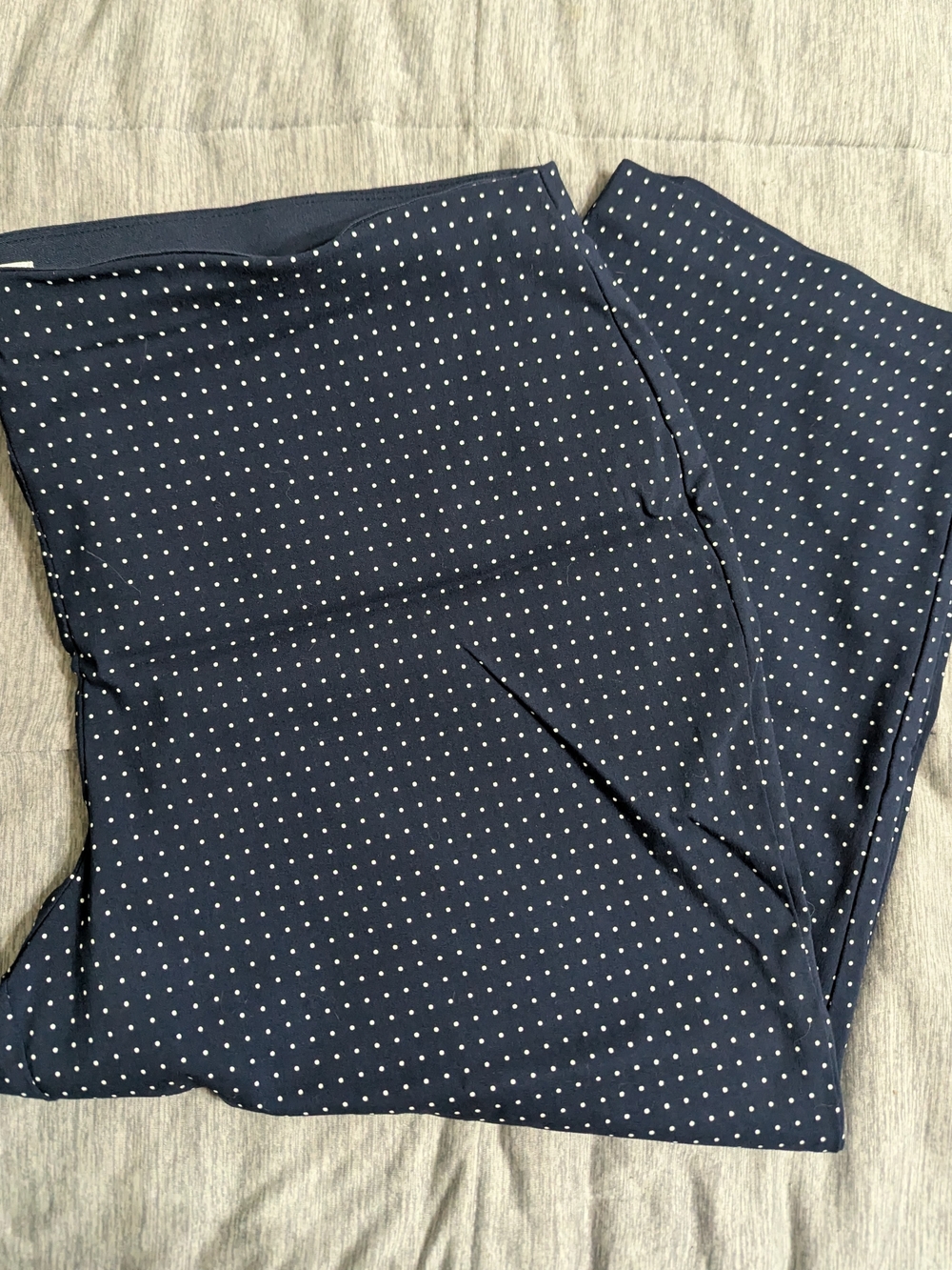 Charter Club Navy Blue Polka Dot Dress Pants